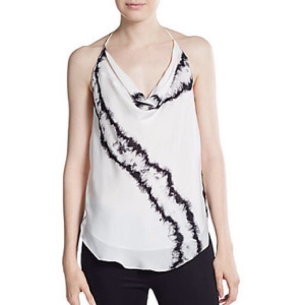 Haute Hippie silk halter top
